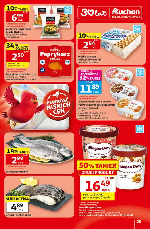 Auchan - gazetka promocyjna Gazetka 30 Lat Hipermarket Auchan od czwartku 18.06 do środy 24.06 - strona 25