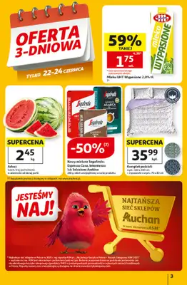 Auchan - gazetka promocyjna Gazetka 30 Lat Hipermarket Auchan od czwartku 18.06 do środy 24.06 - strona 3