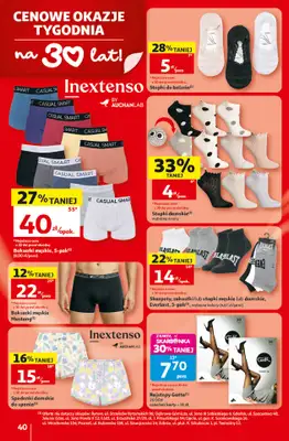 Auchan - gazetka promocyjna Gazetka 30 Lat Hipermarket Auchan od czwartku 18.06 do środy 24.06 - strona 40