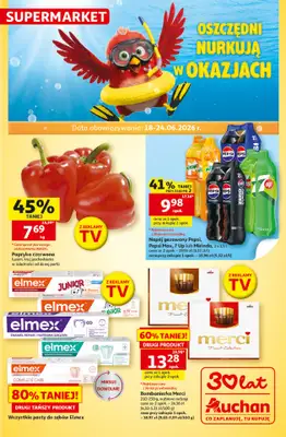 Auchan - gazetka promocyjna Gazetka 30 Lat Supermarket Auchan od czwartku 18.06 do środy 24.06