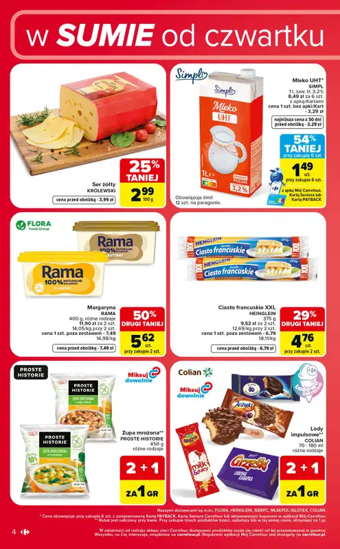 Carrefour - gazetka promocyjna W sumie od czwartku weekend okazji od czwartku 18.06 do soboty 20.06 - strona 4