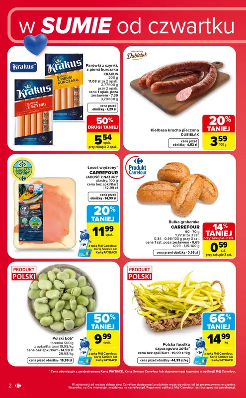 Carrefour Market - gazetka promocyjna W sumie od czwartku weekend okazji od czwartku 18.06 do soboty 20.06 - strona 2