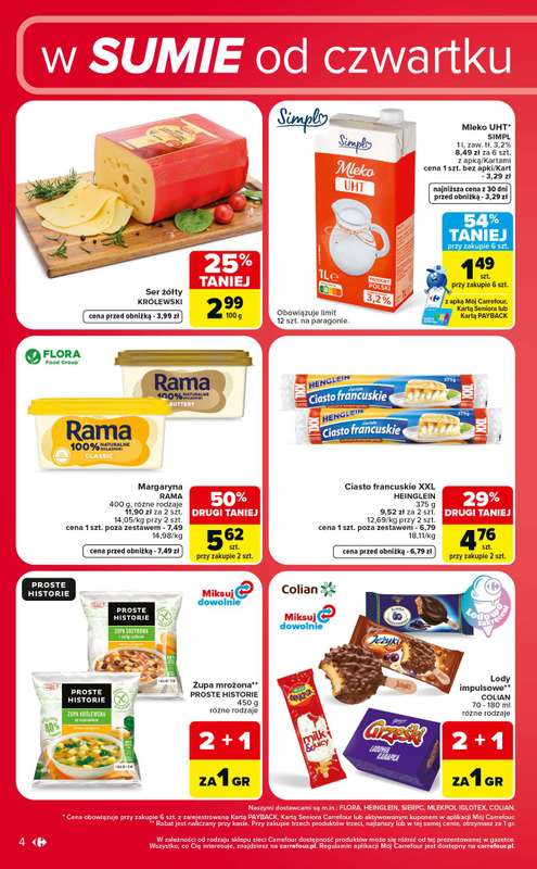 Carrefour Market - gazetka promocyjna W sumie od czwartku weekend okazji od czwartku 18.06 do soboty 20.06 - strona 4