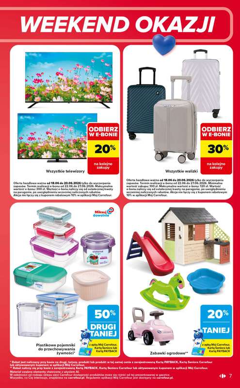 Carrefour Market - gazetka promocyjna W sumie od czwartku weekend okazji od czwartku 18.06 do soboty 20.06 - strona 7