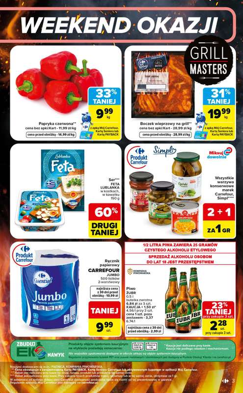 Carrefour Market - gazetka promocyjna W sumie od czwartku weekend okazji od czwartku 18.06 do soboty 20.06 - strona 3