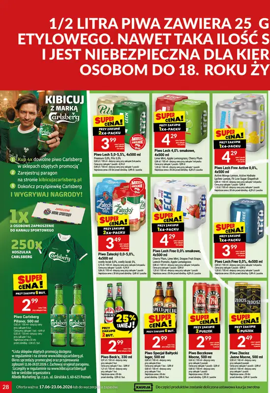 Twój Market - gazetka promocyjna Gazetka od środy 17.06 do wtorku 23.06 - strona 28