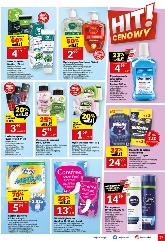 Twój Market - gazetka promocyjna Gazetka od środy 17.06 do wtorku 23.06 - strona 39