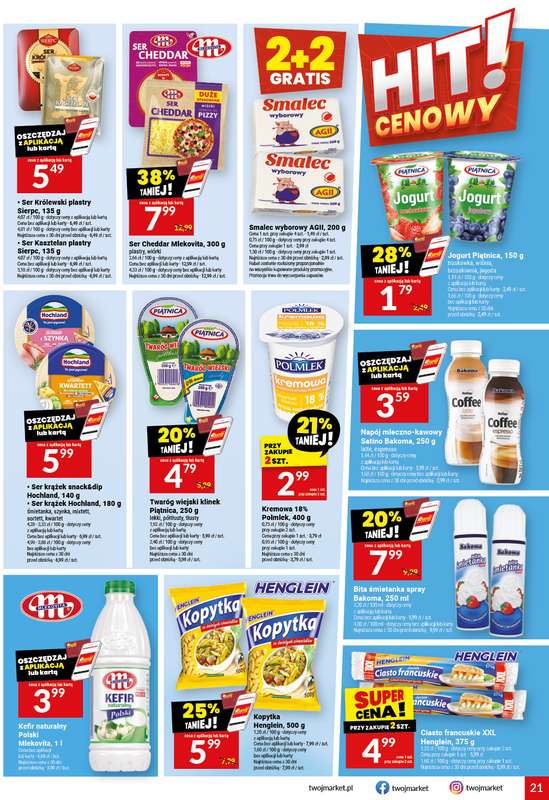Twój Market - gazetka promocyjna Gazetka od środy 17.06 do wtorku 23.06 - strona 21