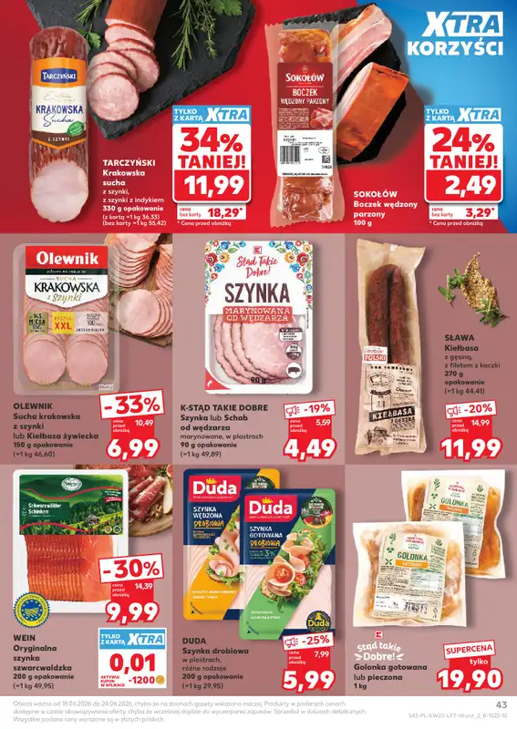 Kaufland - gazetka promocyjna Gazetka Tygodnia od czwartku 18.06 do środy 24.06 - strona 43