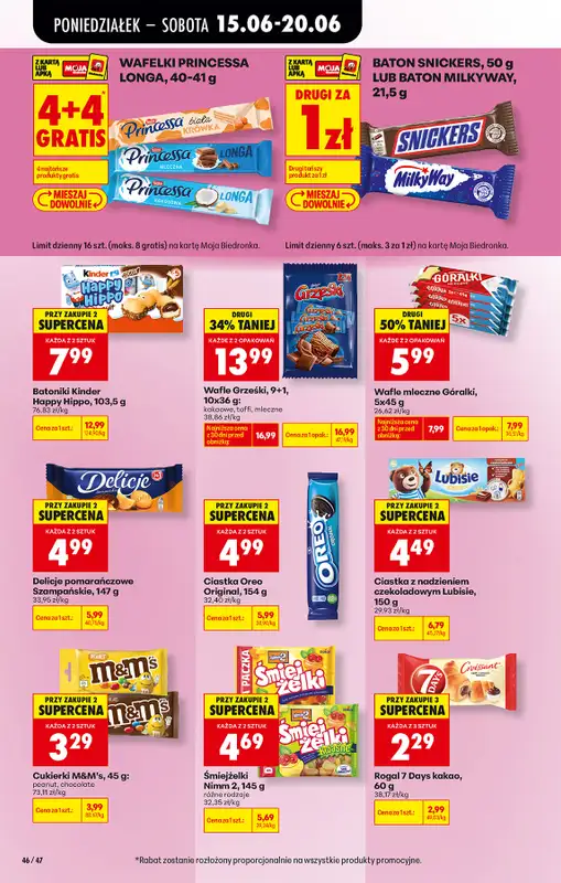 Biedronka - gazetka promocyjna Od poniedziałku, Z ladą tradycyjną od poniedziałku 15.06 do soboty 20.06 - strona 66