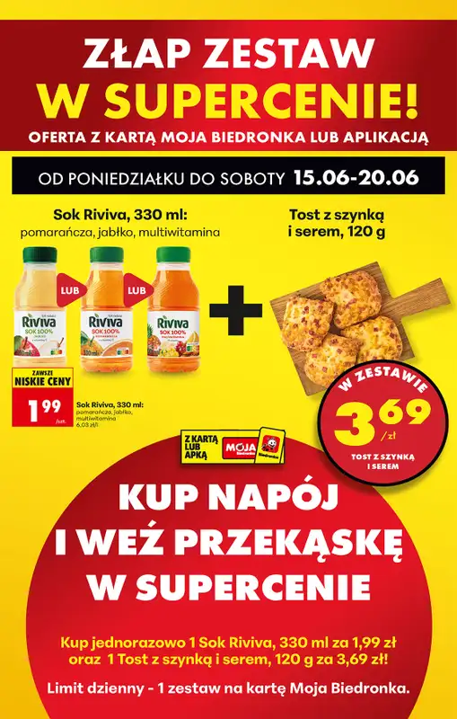 Biedronka - gazetka promocyjna Od poniedziałku, Z ladą tradycyjną od poniedziałku 15.06 do soboty 20.06 - strona 44