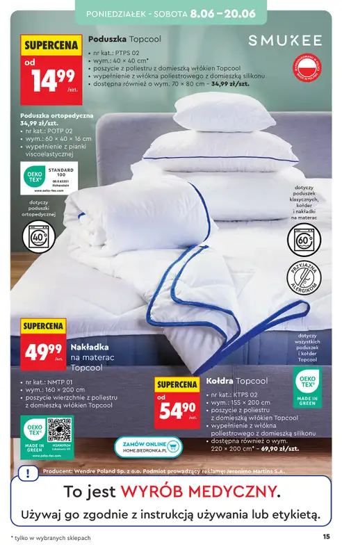 Biedronka - gazetka promocyjna Hity i inspiracje, od 06.06 od soboty 06.06 do środy 24.06 - strona 15