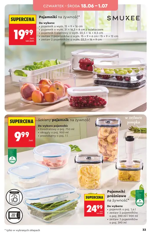 Biedronka - gazetka promocyjna Hity i inspiracje, od 13.06 od soboty 13.06 do środy 01.07 - strona 33