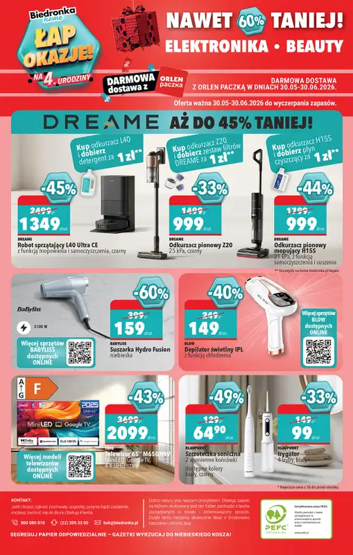 Biedronka - gazetka promocyjna Hity i inspiracje, od 13.06 od soboty 13.06 do środy 01.07 - strona 49