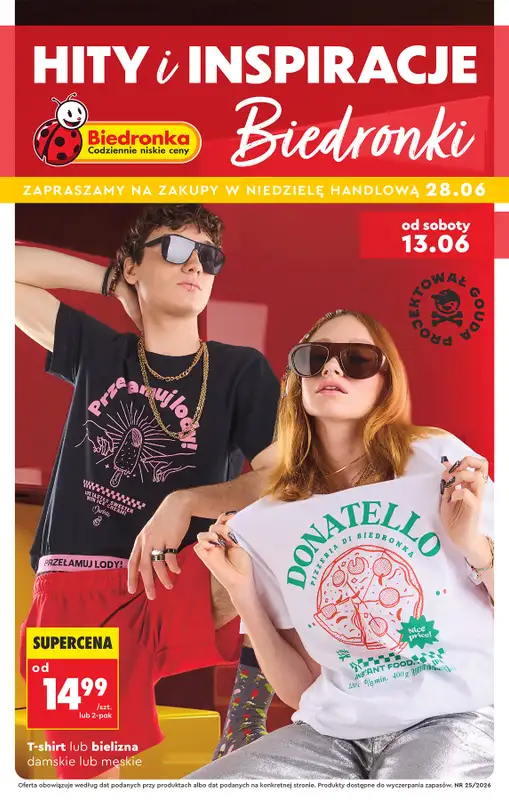 Biedronka - gazetka promocyjna Hity i inspiracje, od 13.06  