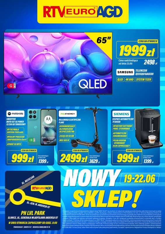 RTV EURO AGD - gazetka promocyjna NOWY SKLEP! Gliwice od piątku 19.06 do poniedziałku 22.06 - strona 8