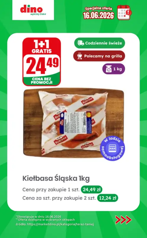 Dino - gazetka promocyjna Specjalna oferta na 16.06.2026 - promocje spoza gazetki od wtorku 16.06 do wtorku 16.06 - strona 7