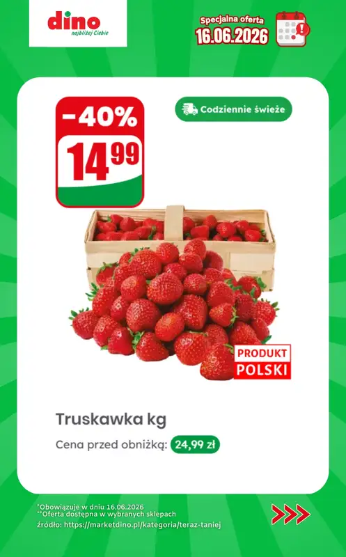 Dino - gazetka promocyjna Specjalna oferta na 16.06.2026 - promocje spoza gazetki od wtorku 16.06 do wtorku 16.06 - strona 2