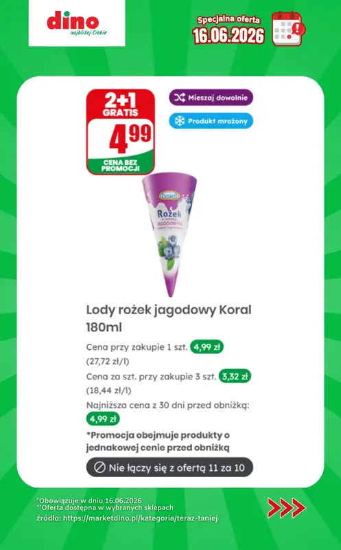 Dino - gazetka promocyjna Specjalna oferta na 16.06.2026 - promocje spoza gazetki od wtorku 16.06 do wtorku 16.06 - strona 6