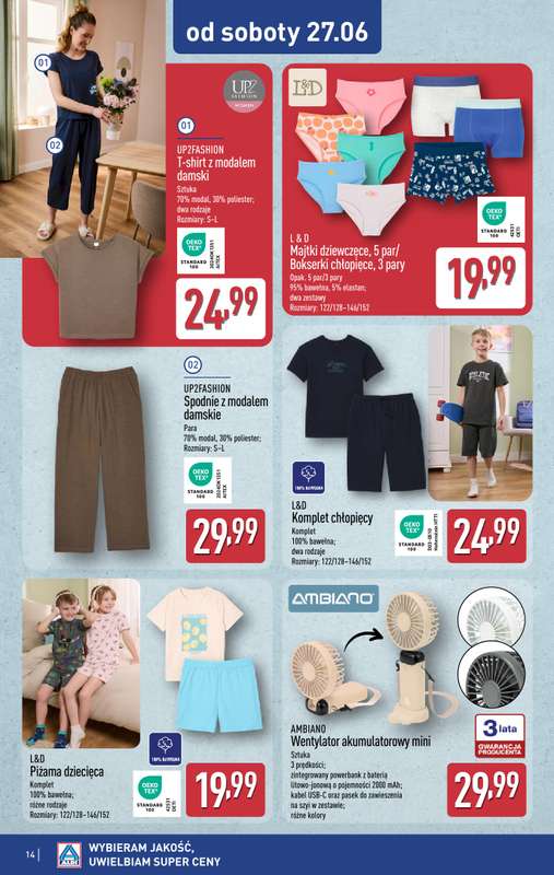 Aldi - gazetka promocyjna Aldi ma to coś! od środy 24.06 do soboty 27.06 - strona 14