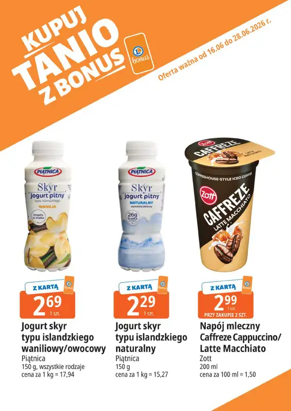 Leclerc - gazetka promocyjna Kupuj tanio z bonus od wtorku 16.06 do niedzieli 28.06 - strona 4
