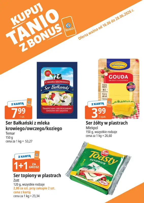 Leclerc - gazetka promocyjna Kupuj tanio z bonus od wtorku 16.06 do niedzieli 28.06 - strona 3