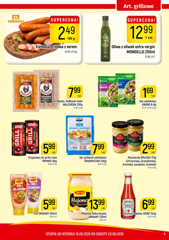 Delikatesy Piotruś Pan - gazetka promocyjna Gazetka od wtorku 16.06 do soboty 20.06 - strona 9