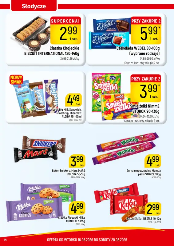 Delikatesy Piotruś Pan - gazetka promocyjna Gazetka od wtorku 16.06 do soboty 20.06 - strona 14