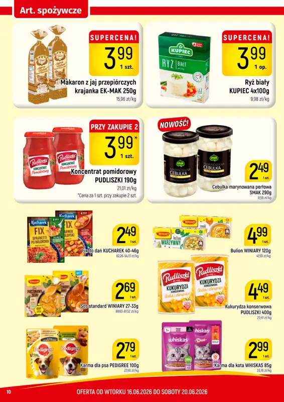 Delikatesy Piotruś Pan - gazetka promocyjna Gazetka od wtorku 16.06 do soboty 20.06 - strona 10