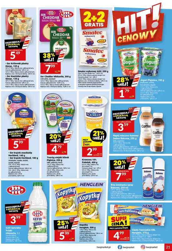 Twój Market - gazetka promocyjna Gazetka od środy 17.06 do wtorku 23.06 - strona 21