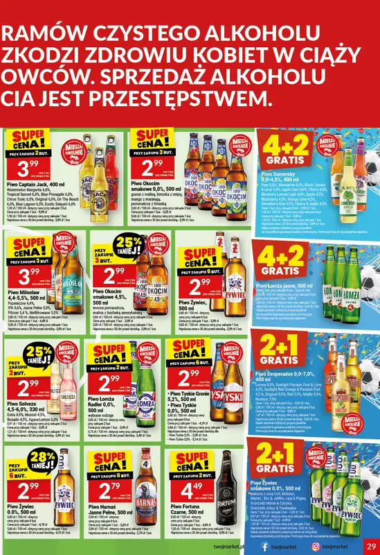 Twój Market - gazetka promocyjna Gazetka od środy 17.06 do wtorku 23.06 - strona 29