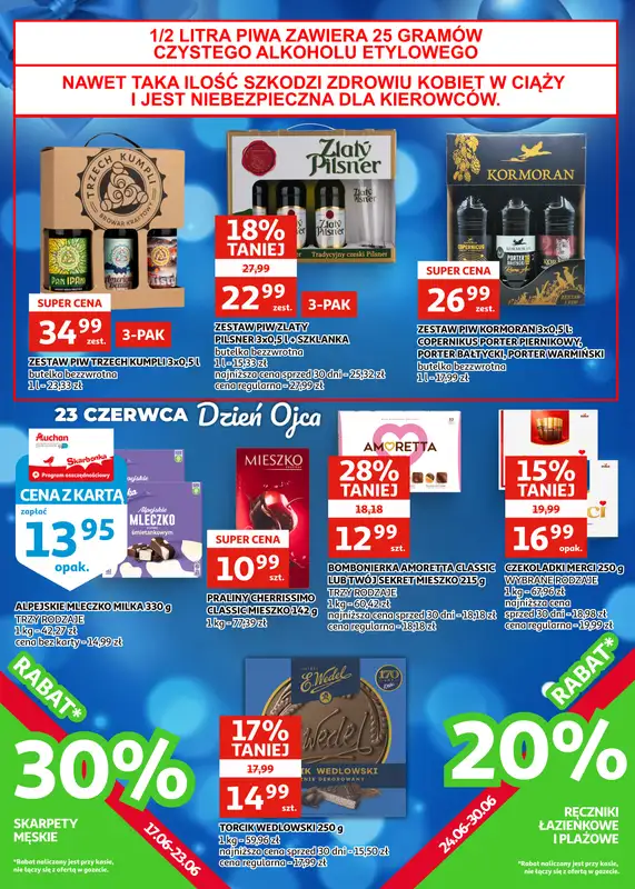 Auchan - gazetka promocyjna Gazetka Zielona Góra I Nareszcie wakacje! od środy 17.06 do wtorku 30.06 - strona 21