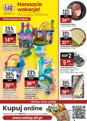 bi1 - gazetka promocyjna Gazetka Białystok I Nareszcie wakacje! od środy 17.06 do wtorku 30.06
