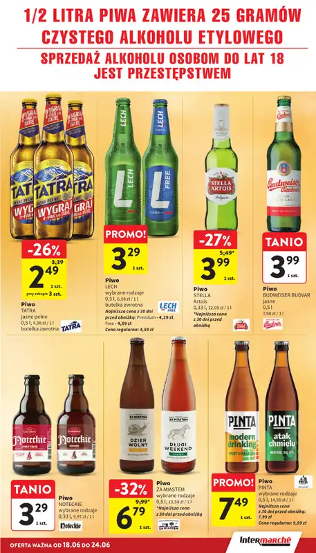Intermarche - gazetka promocyjna Gazetka od czwartku 18.06 do środy 24.06 - strona 33