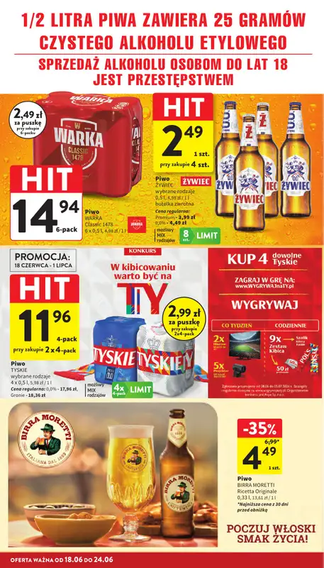 Intermarche - gazetka promocyjna Gazetka od czwartku 18.06 do środy 24.06 - strona 32