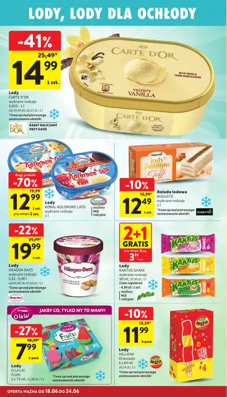 Intermarche - gazetka promocyjna Gazetka od czwartku 18.06 do środy 24.06 - strona 24