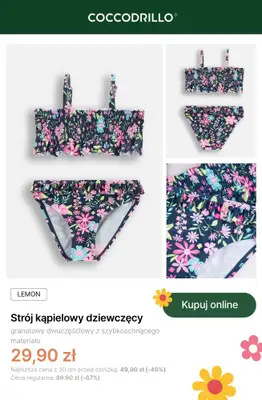 Coccodrillo - gazetka promocyjna Dziewczęce stroje kąpielowe od wtorku 16.06 do poniedziałku 29.06 - strona 2
