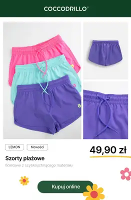 Coccodrillo - gazetka promocyjna Dziewczęce stroje kąpielowe od wtorku 16.06 do poniedziałku 29.06 - strona 4