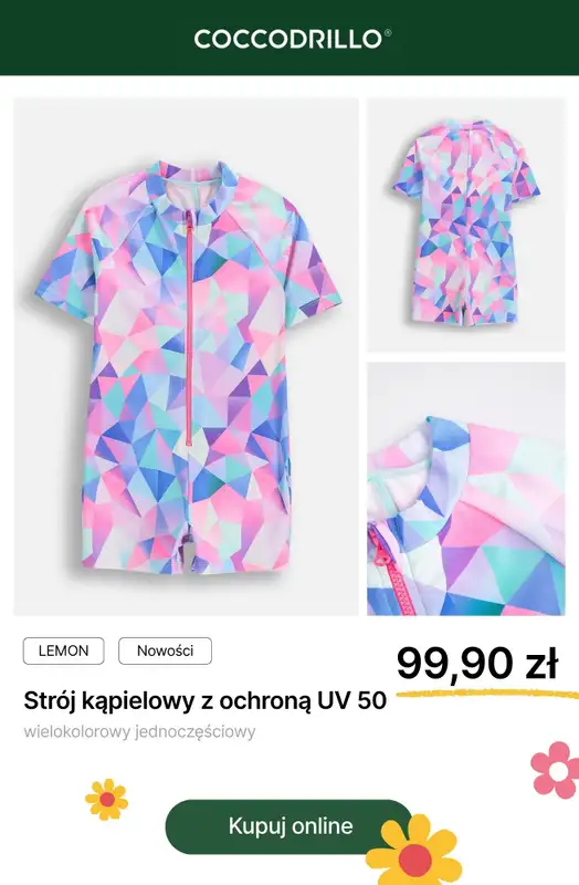 Coccodrillo - gazetka promocyjna Dziewczęce stroje kąpielowe od wtorku 16.06 do poniedziałku 29.06 - strona 9