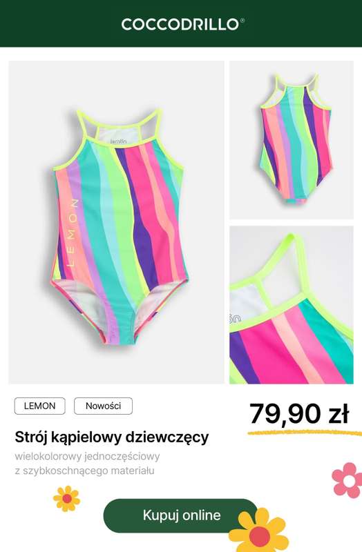 Coccodrillo - gazetka promocyjna Dziewczęce stroje kąpielowe od wtorku 16.06 do poniedziałku 29.06 - strona 10