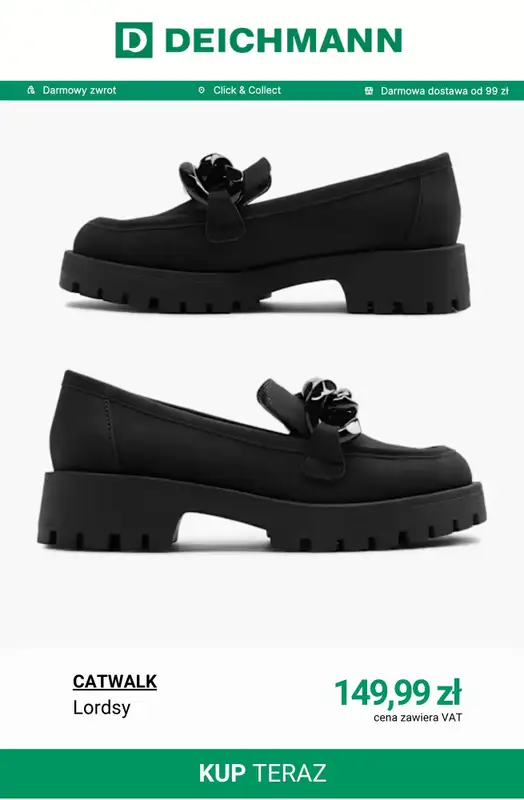 Deichmann - gazetka promocyjna Lordsy damskie od wtorku 16.06  - strona 6