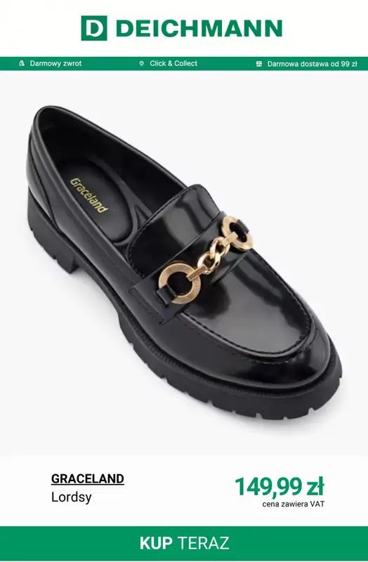 Deichmann - gazetka promocyjna Lordsy damskie od wtorku 16.06  - strona 4