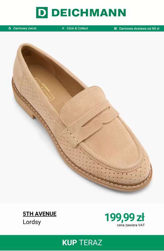 Deichmann - gazetka promocyjna Lordsy damskie od wtorku 16.06  - strona 5