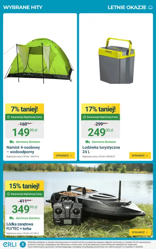 ERLI - gazetka promocyjna Letnie HITY Erli! od piątku 19.06 do niedzieli 21.06 - strona 3
