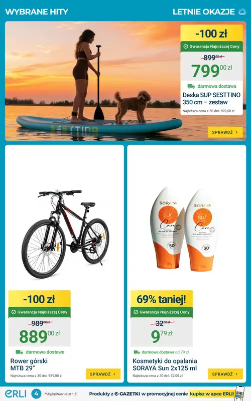 ERLI - gazetka promocyjna Letnie HITY Erli! od piątku 19.06 do niedzieli 21.06 - strona 4