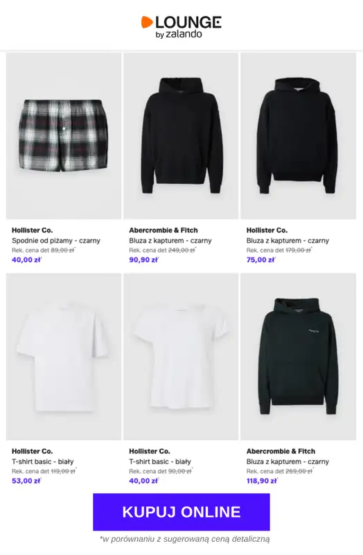Lounge by Zalando - gazetka promocyjna Do -85%  Abercrombie & Fitch + Hollister Co. od wtorku 16.06 do piątku 19.06 - strona 2