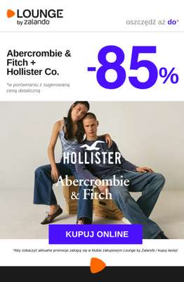 Lounge by Zalando - gazetka promocyjna Do -85%  Abercrombie & Fitch + Hollister Co. od wtorku 16.06 do piątku 19.06