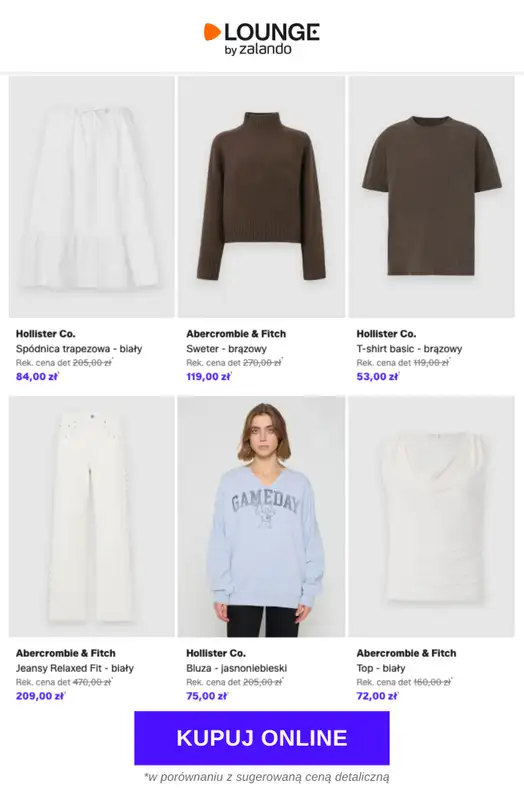 Lounge by Zalando - gazetka promocyjna Do -85%  Abercrombie & Fitch + Hollister Co. od wtorku 16.06 do piątku 19.06 - strona 3