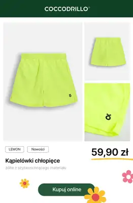 Coccodrillo - gazetka promocyjna Stroje kąpielowe dla chłopca od środy 17.06 do wtorku 30.06 - strona 4