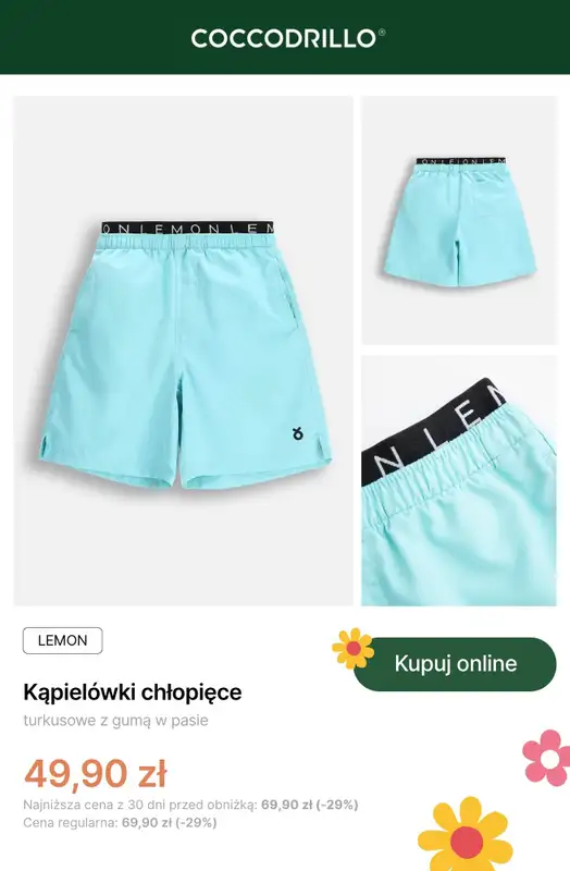 Coccodrillo - gazetka promocyjna Stroje kąpielowe dla chłopca od środy 17.06 do wtorku 30.06 - strona 8